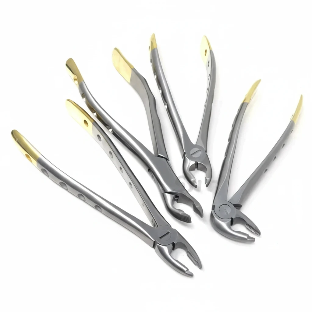 Dental Extracting Forceps 4Pcs Instrument