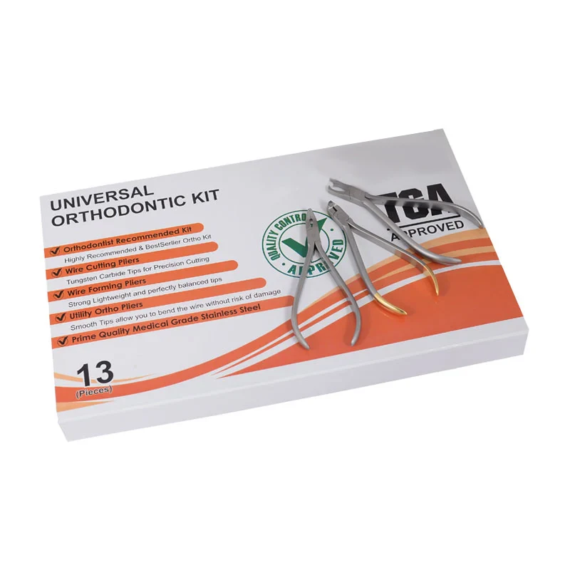 Dental Orthodontics Pliers Set of 13 Pieces