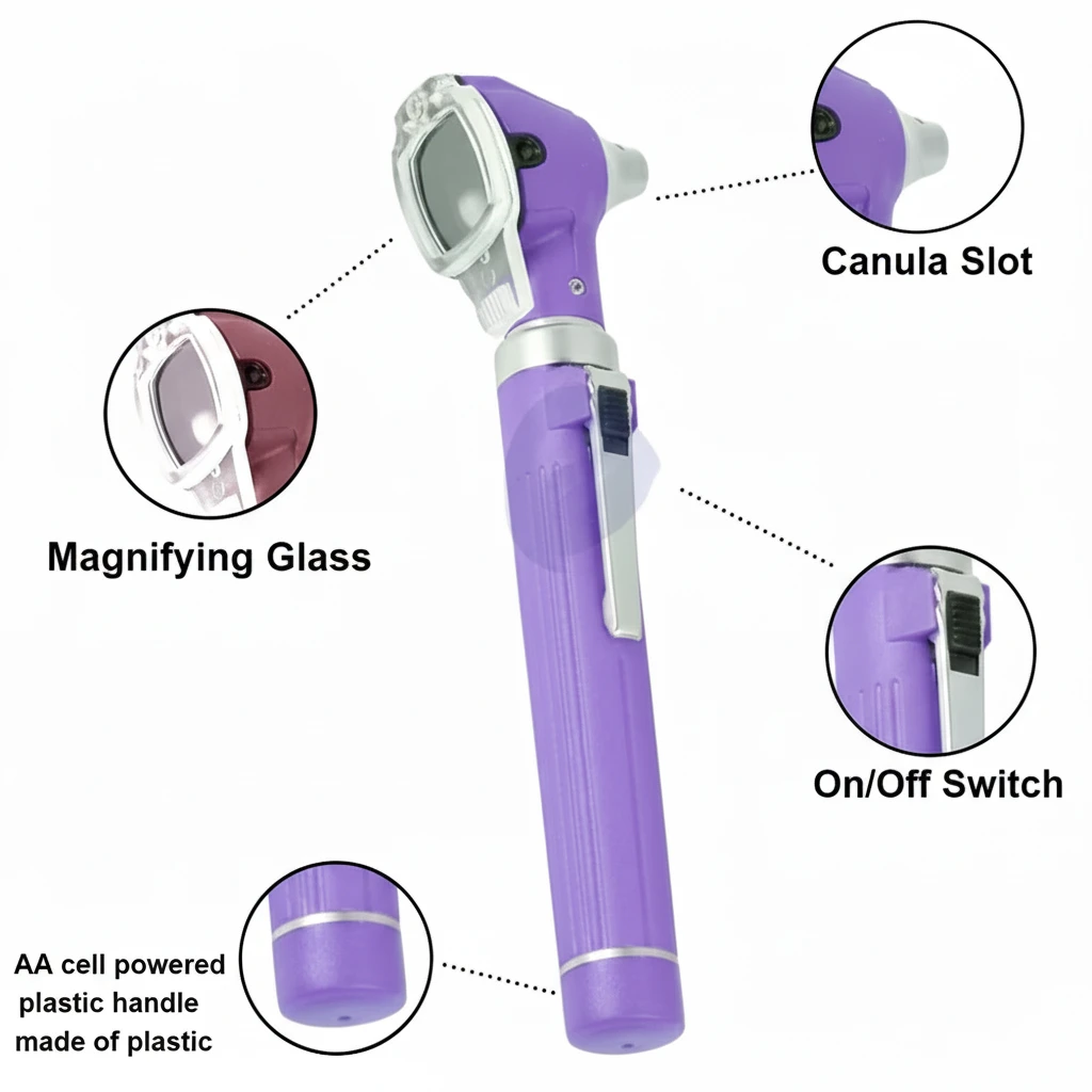 Mini Otoscope Purple Color — image 3