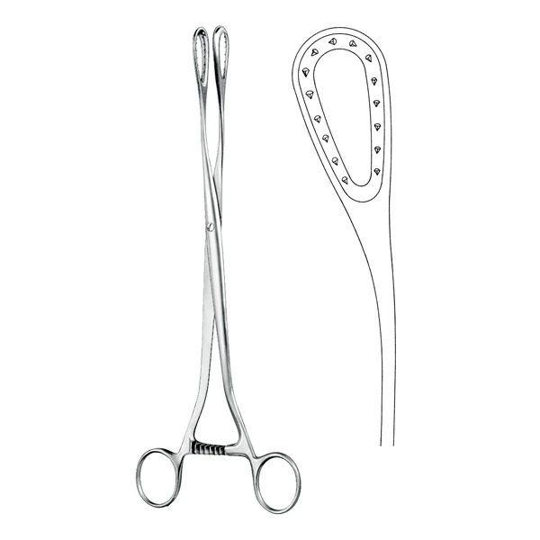 Ovum Forceps Curved 27cm